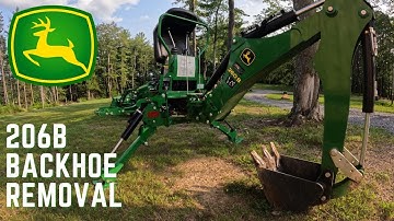 Effortlessly Removing the John Deere 260B Backhoe from a 2025R