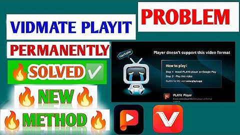 Vidmate playit problem solution | How to solve vidmate playit problem |vidmate playit problem solved