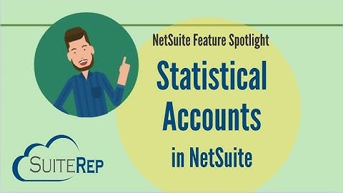 Statistical Accounts in NetSuite