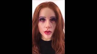 Silicone Mask, Soft Silicone Realistic Handmade Female Mask for Halloween Photo Suits screenshot 3