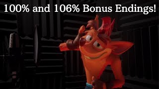 Crash Bandicoot 4: It's About Time Achieving 100% and 106% Bonus Endings! screenshot 2