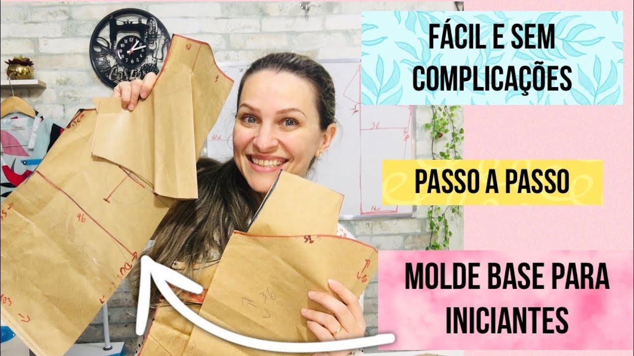Molde base de blusa para iniciantes,fácil e sem complicações,faça do zero o seu comigo #passoapasso