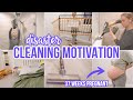 Disaster clean with me  cleaning motivation  stay at home mom cleaning motivation  becky moss