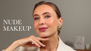 Mostly VB Beauty Nude Makeup | Soft Nude Glam with My Favorite Products #marivinnikova screenshot 3
