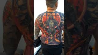 Awesome Samurai Tattoo on Back for Men &amp; Guys, Best Samurai Tattoo on Back, Samurai Tattoo, #shorts