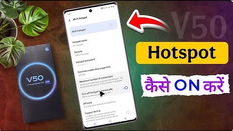 How to Enable Vivo V50 Wifi Hotspot | Hotspot Setup on VIVO V50
