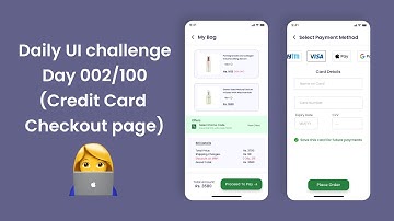 Daily UI Challenge - Day 002/100 (Credit Card Checkout Page) | Join the Challenge!