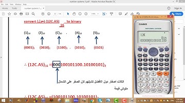 التحويل من النظام السداسى عشر الى النظام الثنائى والتحويل من النظام الثنائى الى النظام السداسى عشر