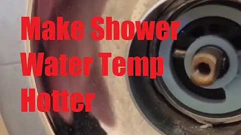 How to Make Delta Shower Water Temp Hotter in 1 Minute (Rotational Limit Stop)