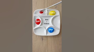 Color Mixing Recipes From Primary Colors Red, Yellow & Blue ASMR #shorts #colortheory #art