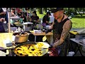 Street Food in Warsaw, Poland. Many Tasty Foods from the World at Mokotow Market
