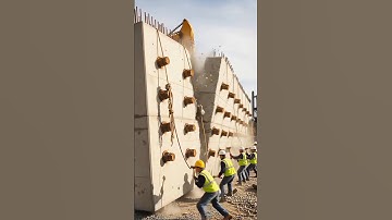 Concrete Demolition Gone WRONG! The Shrapnel Flew Too Close... #fail #demolition #engineering