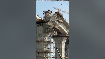 Bridge Collapse Caught on Camera: Construction Fail 2025