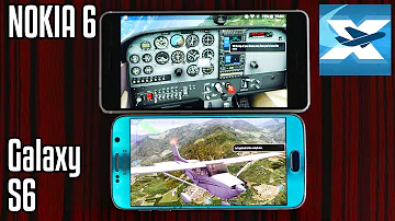 🕹️Samsung Galaxy S6 vs NOKIA 6: 📺X-Plane 10 Flight Simulator | 🎮Gaming Comparison 🦅[4K]