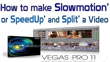 How to Make Slowmotion or SpeedUp and Split a Video in Sony Vegas Pro