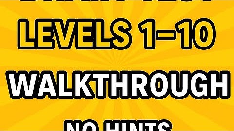 Brain Test Level 1–10 Walkthrough | No Hints | English