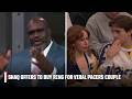 Shaq puts the viral Pacers couple on the spot and offers to buy engagement ring 💍 | Inside the NBA