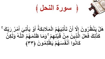 سورة النحل الأية 33