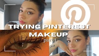 TRYING MAKEUP LOOKS FROM MY PINTEREST BOARD! ♡ part 1 | a new series on my channel