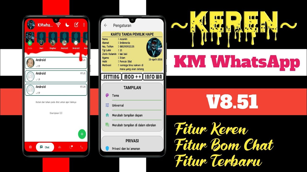 KM WhatsApp v8.51 Rilis Fitur Terbaru 2020