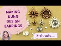 Making DIY Earrings with Nunn Design Charms and Crystal Birthstone Colors