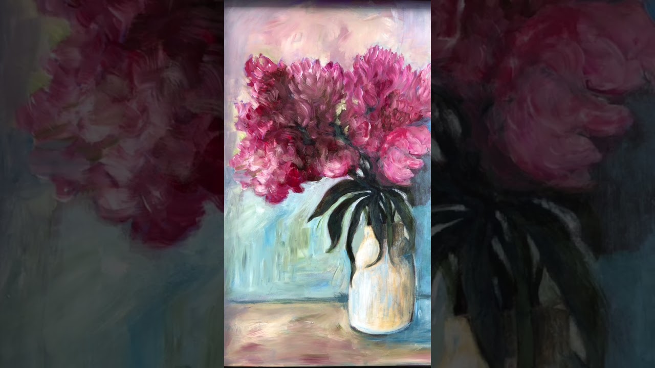 Last of the #florals #acrylicpainting