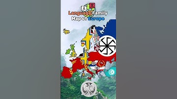 Language Family Map of Europe #europe #mapping #map #mapper #geography #educational #shorts