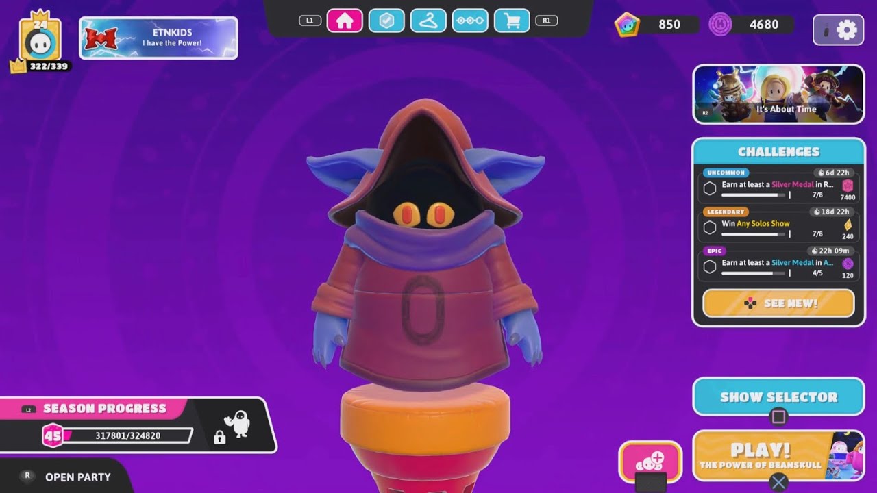 Fall Guys PS5 Orko Skin Gameplay