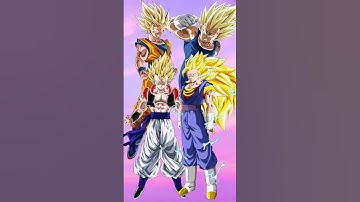 Who is stronger | Goku & Gogeta VS Vegeta & Vegito #shorts #dbs #dbz #sdbh