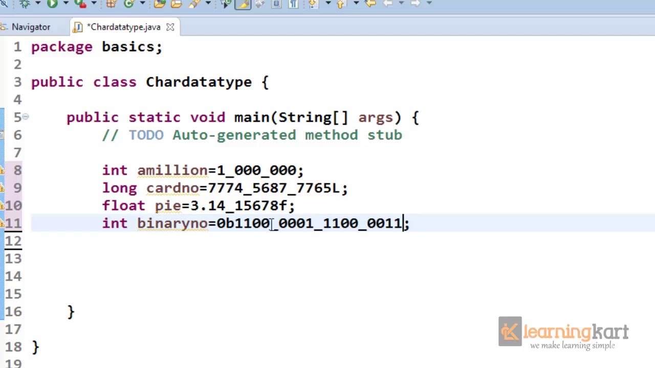 underscores in variable values in java - YouTube