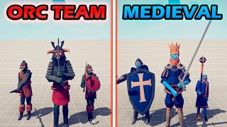 ORC TEAM vs MEDIEVAL TEAM - Totally Accurate Battle Simulator | TABS
