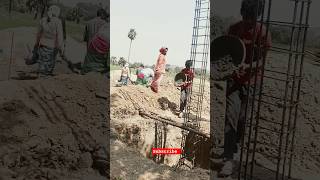 Rcc Footing Work Columns Foundation Cement Pillars