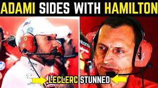 Ferrari CHAOS Hamilton Adami s HUGE P1 Leaves Leclerc STUNNED