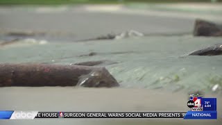Spring Runoff Creating Pools of Water in Lehi Elementary School