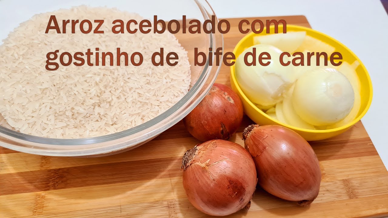 arroz acebolado uma delicia essa receita com gostinho de bife
