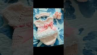 crochet woolen frock design for baby girl/baby girl woolenfrock design/subscribe