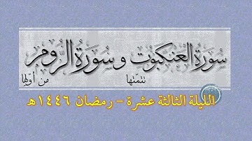 تتمة سورة العنكبوت وأول سورة الروم | عبد الرحمن ريس وعبد الباري ريس | رمضان 1446هـ | الليلة 13