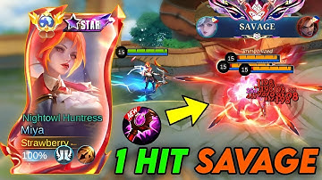 MIYA 1 HIT SAVAGE TUTORIAL BUILD 2025! (100% AUTO KILL💀) Miya Best Build & Emblem 2025!!! - MLBB