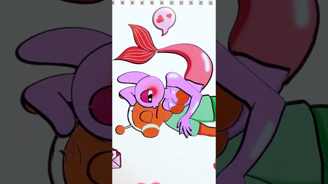 [ASMR STICKER] MERMAID PINKI SAVES PRINCE OREN! | DIY STICKER BOOK