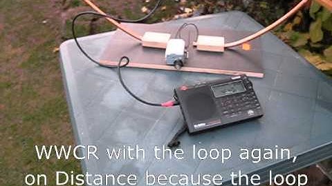Morning DX with my homebrew loop antenna
