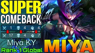 Bad Start Comeback Miya Late Game Queen - Top 1 Global Miya By Miyα Ky - Mobile Legends