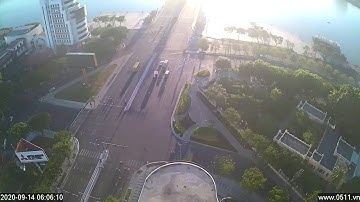 Camera nút giao thông Tây Cầu Rồng Đà Nẵng sáng 14/09/2020 05h53-07h53