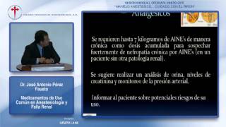 Medicamentos de Uso Común en Anestesiología - Dr. José Antonio Pérez - 26/01/2015