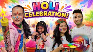 Holi Celebration ... Happy Holi 2026 Family Holi Vlog Aayu And Vanu