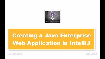 Creating a Enterprise Web Application in IntelliJ