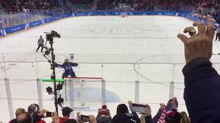 Ice Hockey USA v Canada Olympic final - last penalty shot