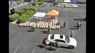 On a mission:  National Guard helps distribute food at Bethel Church