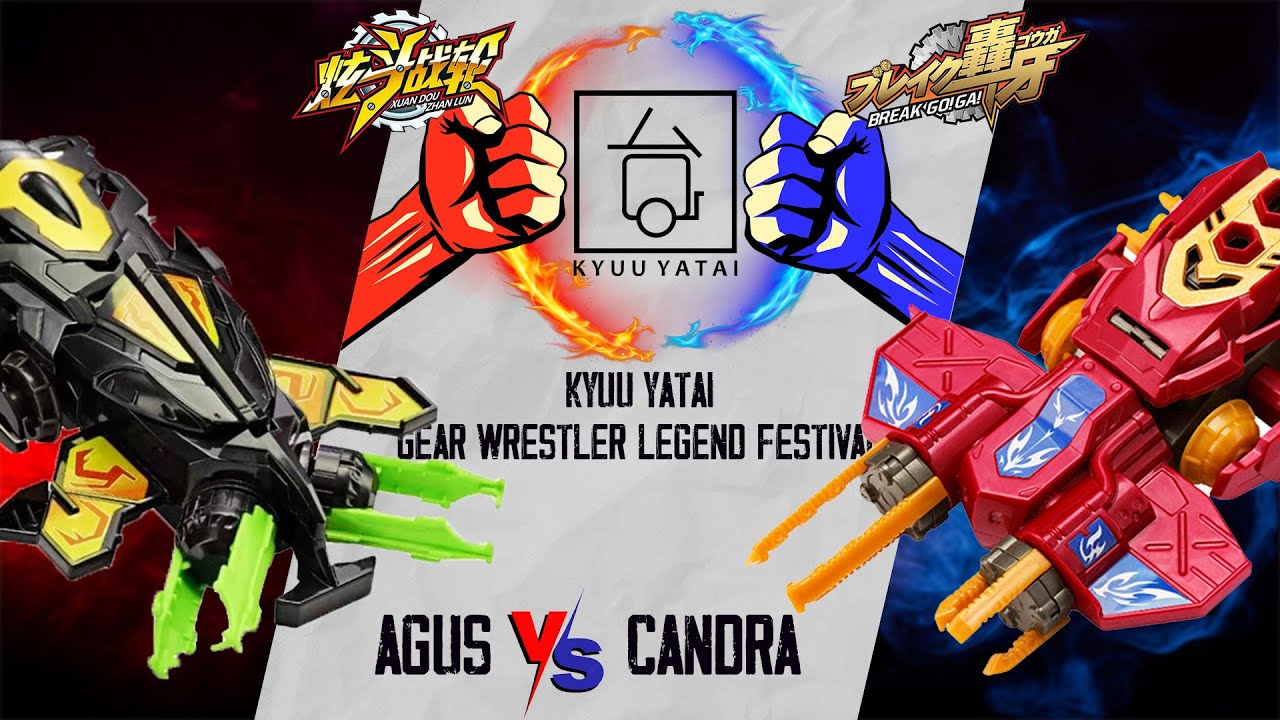 AGUS DRAIN FANG VS CANDRA DUAL HAWK | KYUU YATAI TOURNAMENT | BREAK GO GA THUNDER MACHINES