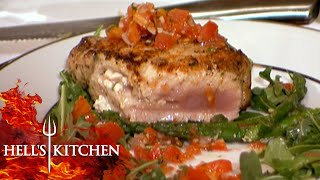 Gordon Furious Over Constants Raw Meat Being Served Hells Kitchen