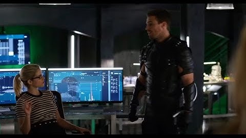 Olicity - Arrow - 4x04 Pt.8 - "But you do know you just brought a police captian in our secret lair"